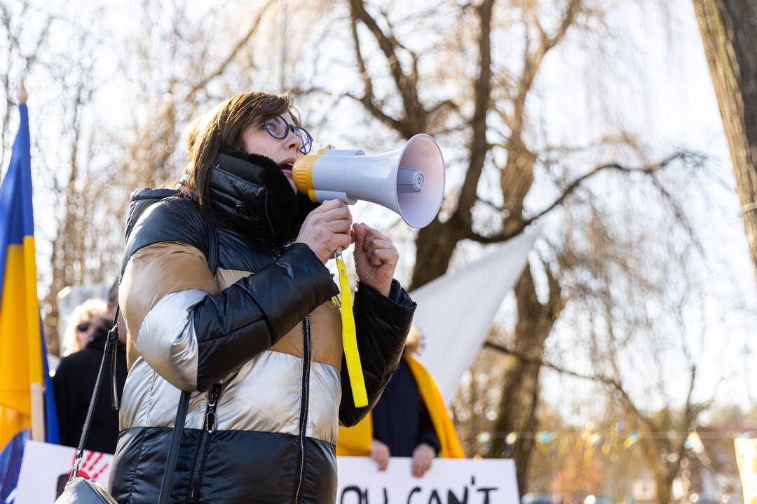  Protesto akcija prieš Rusijos sulaikytą Melitopolio merą