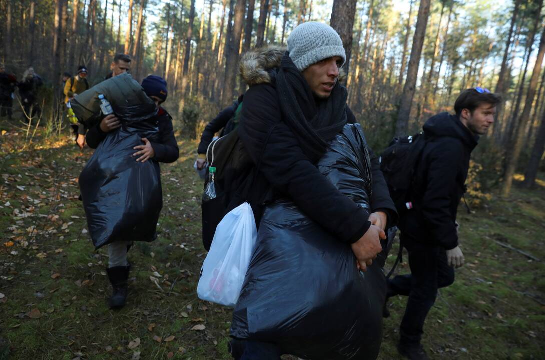 Vokietijos aktyvistai planuoja surinkti migrantus prie Lenkijos ir Baltarusijos sienos