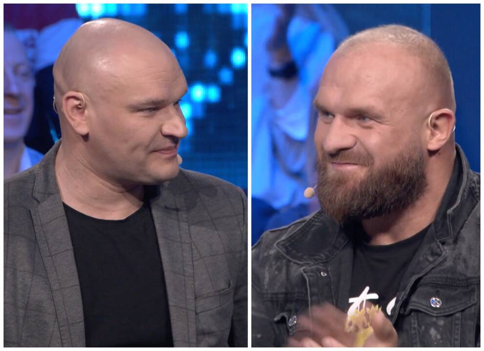 Iš kairės: Ramūnas Vyšniauskas ir Vytautas Medineckas-Ironvytas