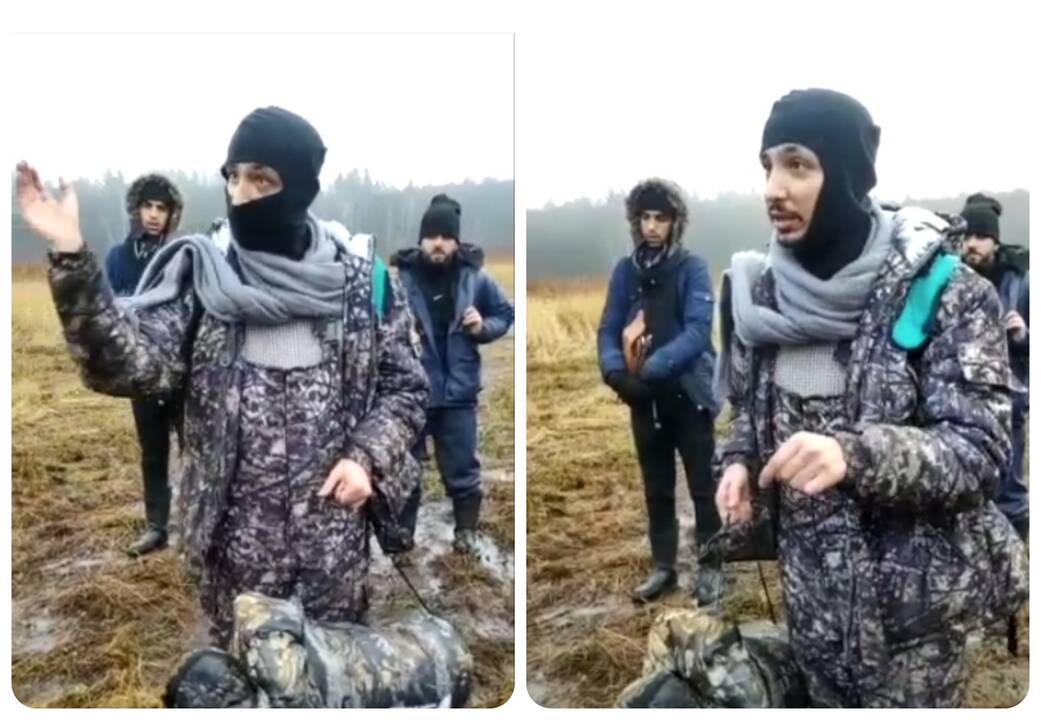 Į Lietuvą per upę patekusiems migrantams teko grįžti, iš kur atėjo (vaizdo įrašas)