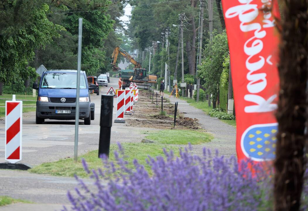 Tąsa: J.Bielinio gatvės Ramučiuose rekonstrukcija tęsis iki kitų metų gegužės.