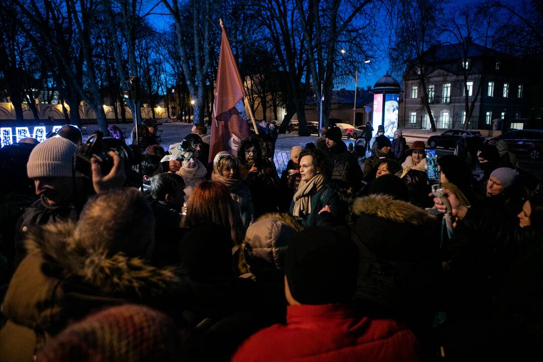 „Basų mamų“ protestas prieš galimybių pasą vaikams