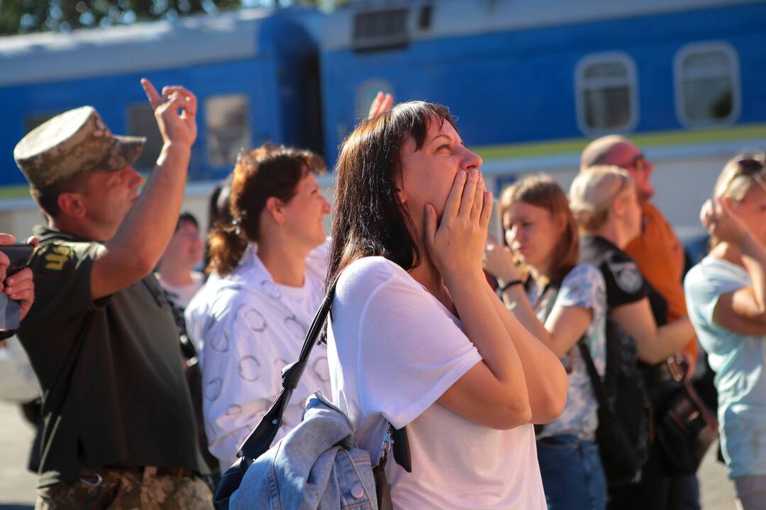 Ukrainoje iš Donecko srities privalomai evakuojami tūkstančiai gyventojų