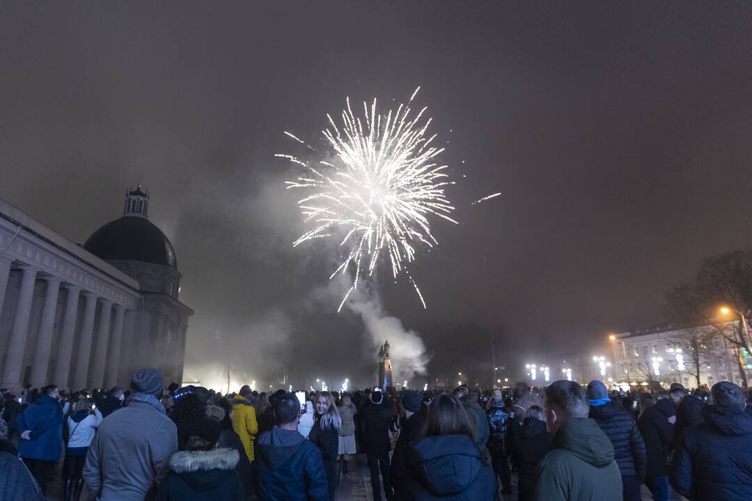 Vilnius pasitiko Naujuosius metus