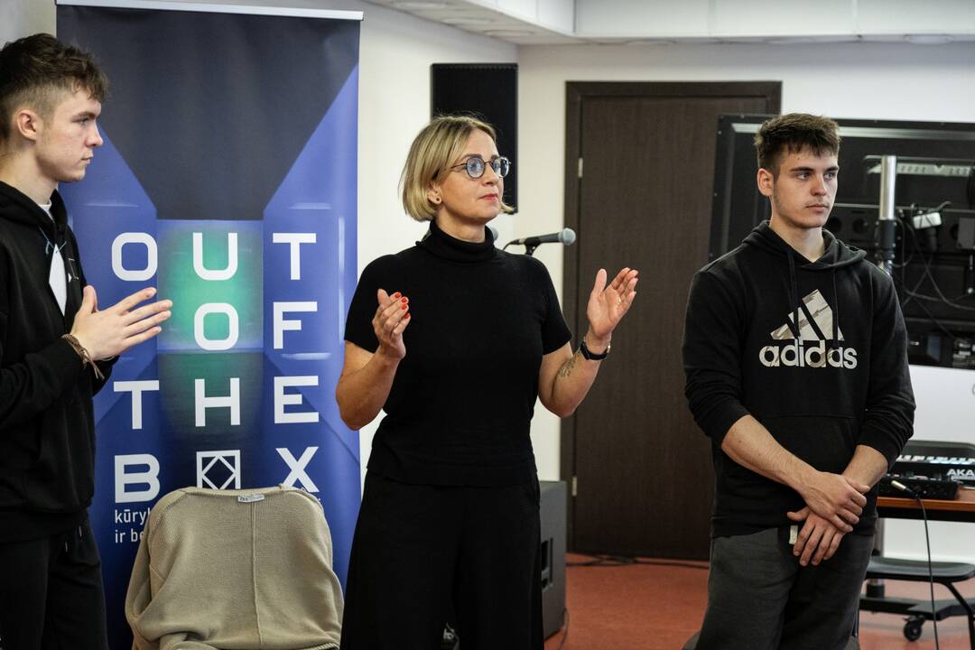 Edukatoriai Blady Kris iš Lenkijos ir Tim Slizzer iš Liuksemburgo.