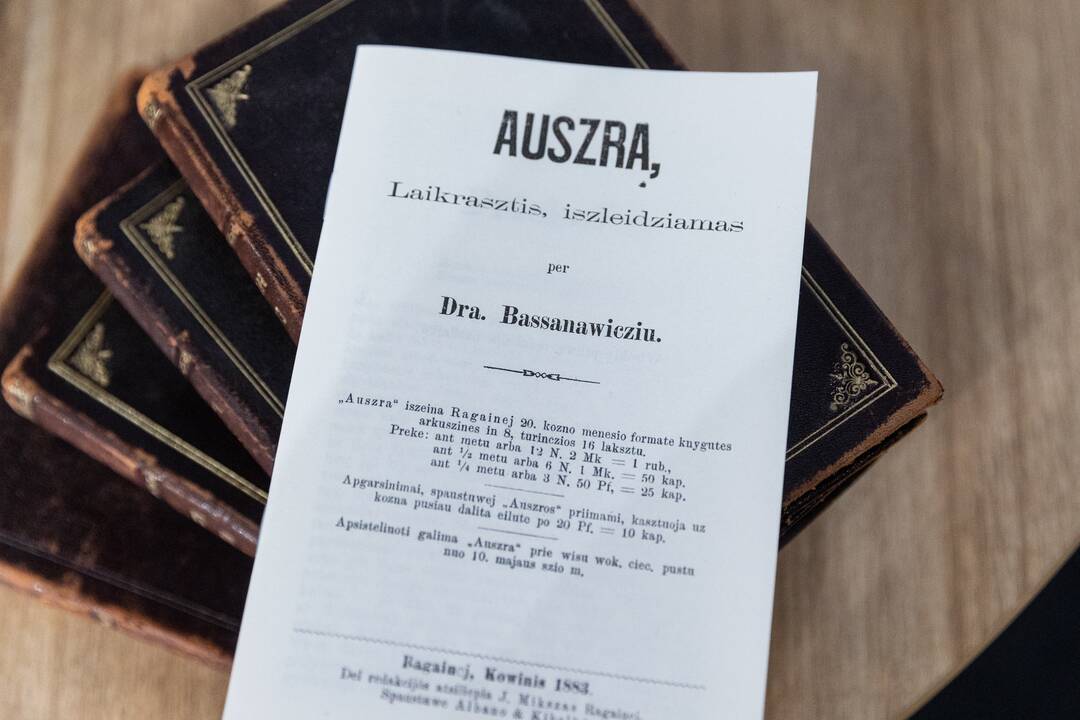 Lietuviškos „Aušros“ išleidimo pristatymas Knygų mugėje