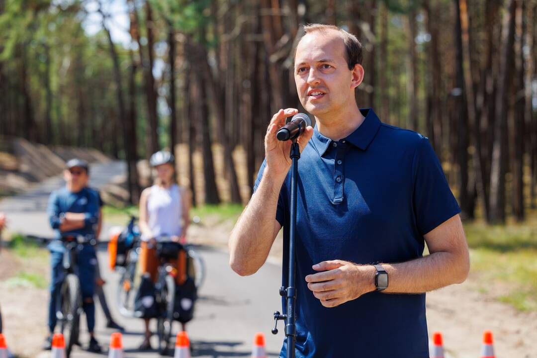 Smiltynės dviračių tako atidarymas
