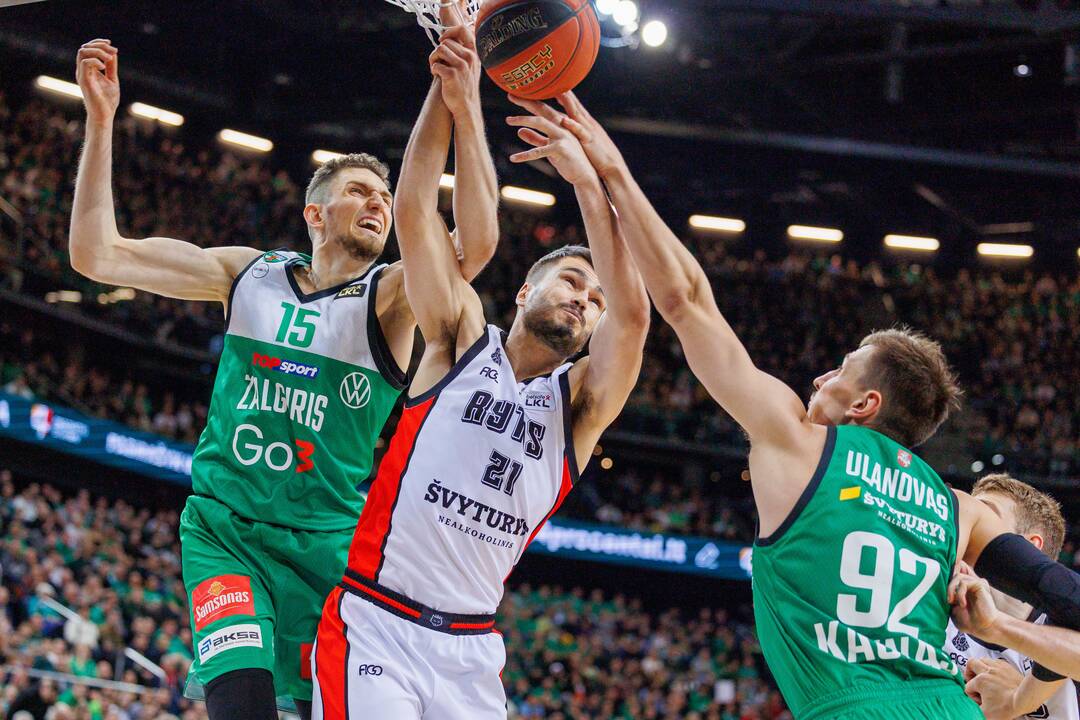 LKL rungtynės: Kauno „Žalgiris“ ir Vilniaus „Rytas“