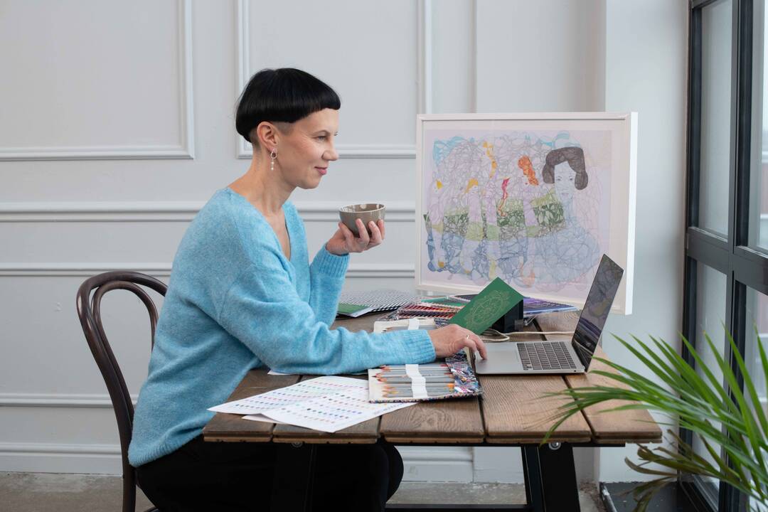 Pagalba: architektei L. Putnienei fraktalų piešimas padėjo išspręsti asmenines problemas, atrasti netikėtų išeičių, sprendimų.