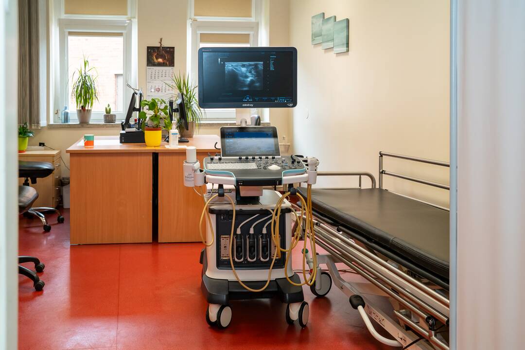 Paskirtis: naująją įrangą, skirtą širdies ir kraujagyslių sistemos ligų rizikai nustatyti, pristatė KMP Radiologijos centro vadovas T. Budrys.