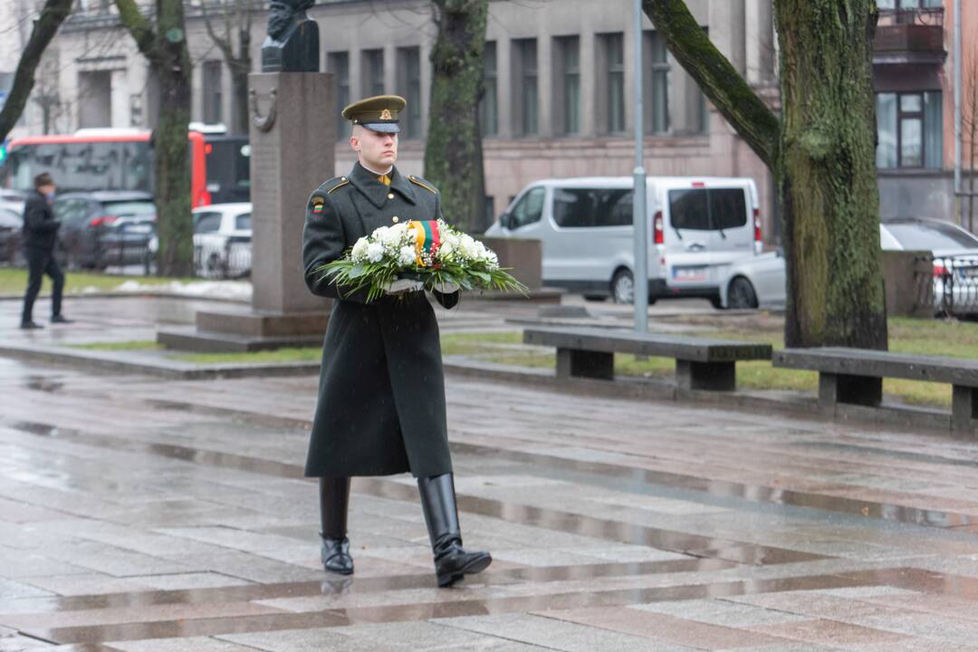 Karo muziejaus sodelyje pagerbtas Nepriklausomybės kovose žuvusių Lietuvos karių atminimas