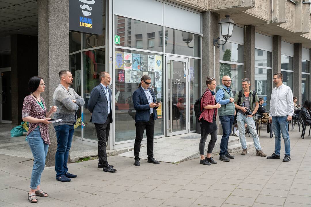 Piešinio „Apkabinimas“ pristatymas Kaune