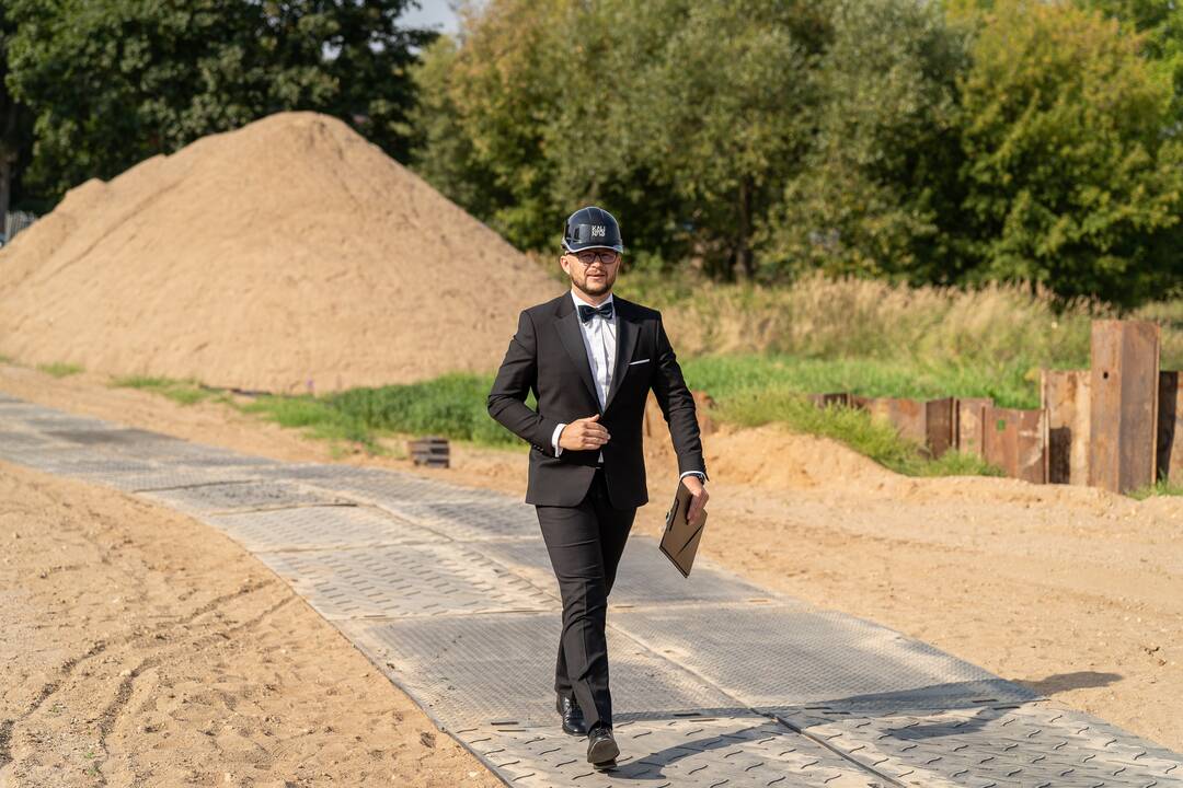 Kaune pradėtos pėsčiųjų tilto per Nemuną statybos