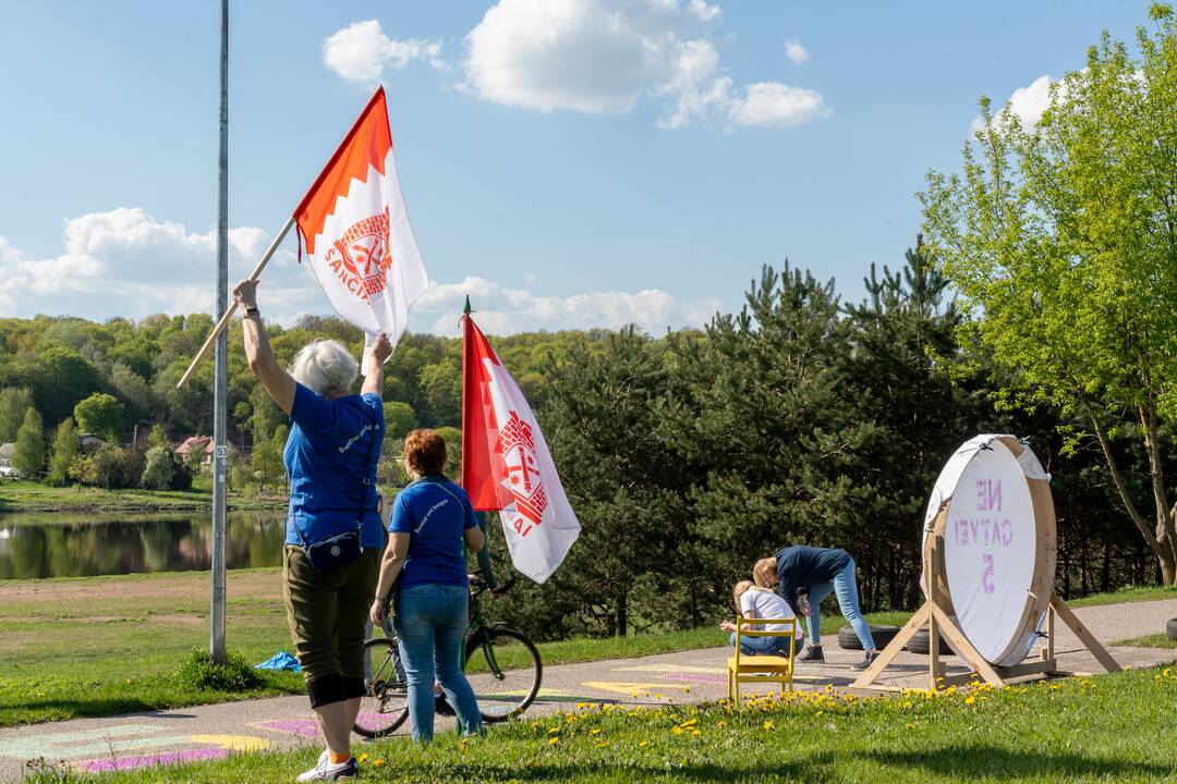 Protesto akcija Žemuosiuose Šančiuose