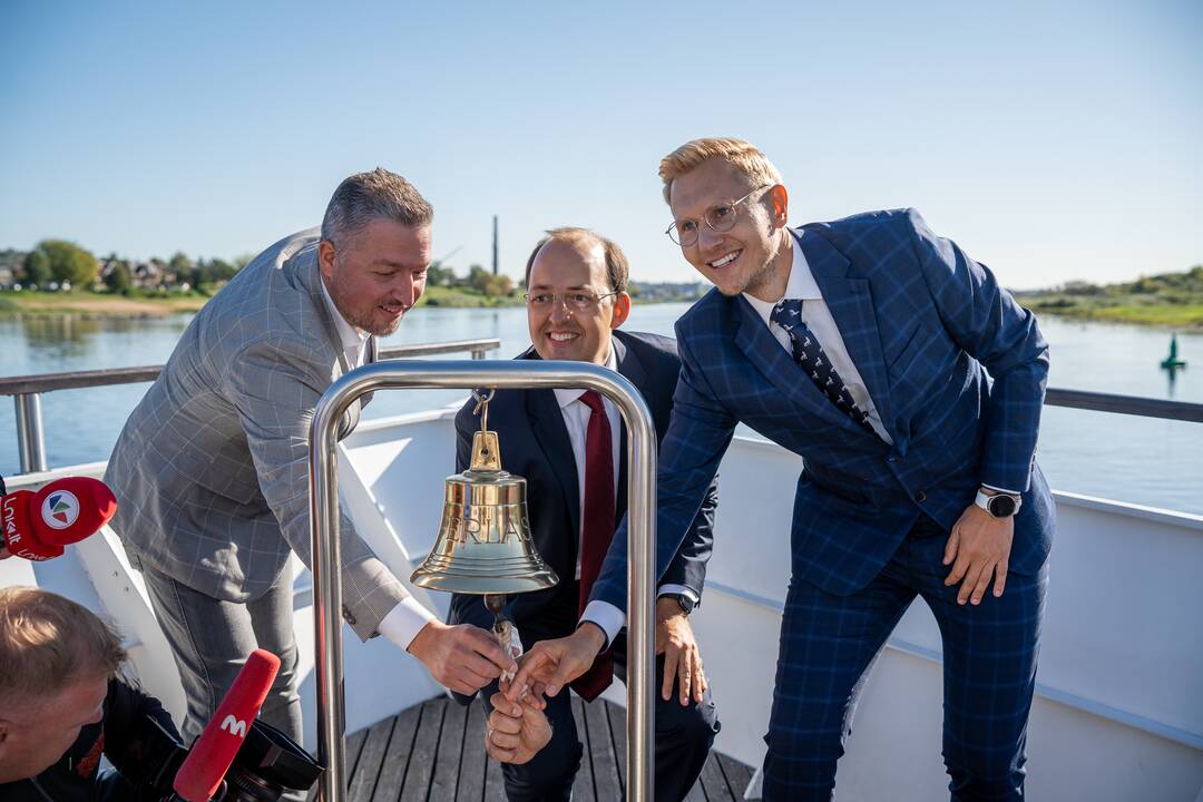 Ties Kaunu atidarytas vandens kelias Nemunu