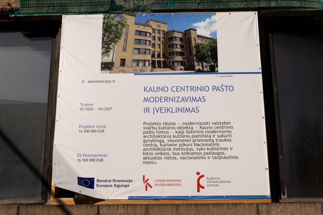 Kauno centrinio pašto modernizavimo pristatymas