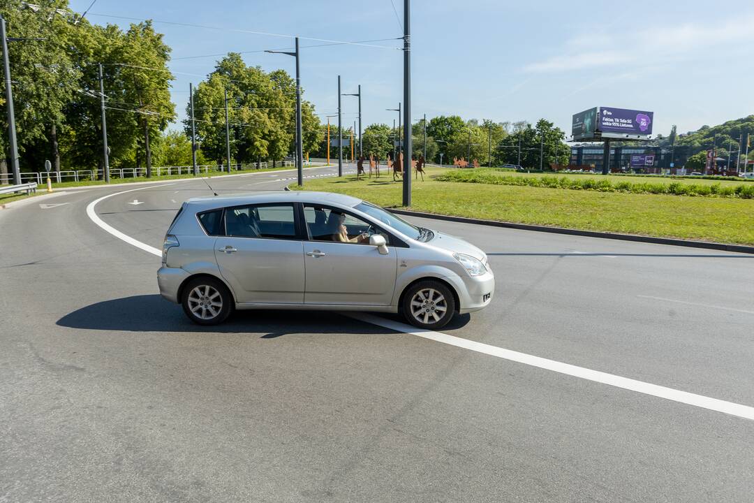 Pilies žiede pakeista eismo tvarka