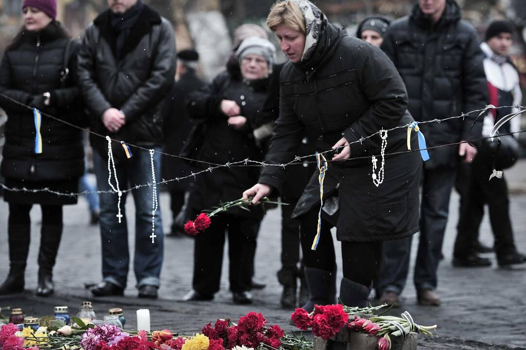 Ukrainiečiai laukia atsakymo, kas šaudė į miliciją ir taikius protestuotojus? 