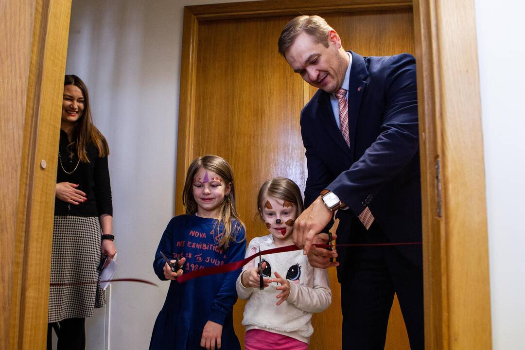 Vidaus reikalų ministerijoje įrengtas vaikų kambarys