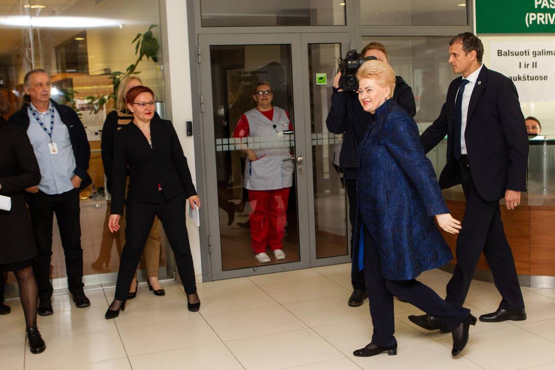 D. Grybauskaitė iš anksto balsavo prezidento rinkimuose