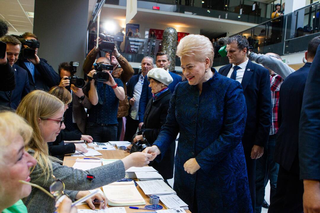 D. Grybauskaitė iš anksto balsavo prezidento rinkimuose