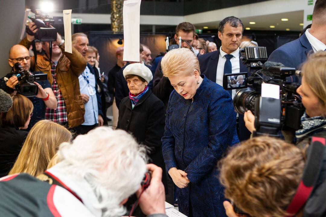 D. Grybauskaitė iš anksto balsavo prezidento rinkimuose