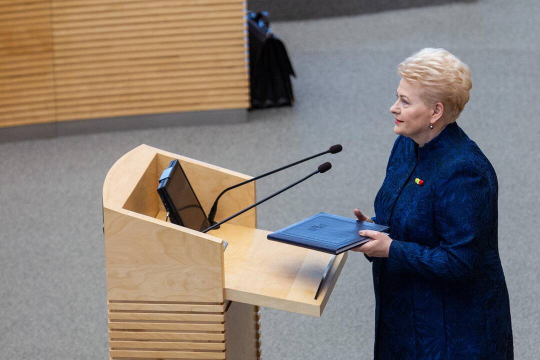 D. Grybauskaitės paskutinis metinis pranešimas