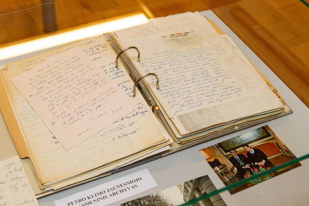 Lietuvai perduotas signataro P. Klimo archyvas