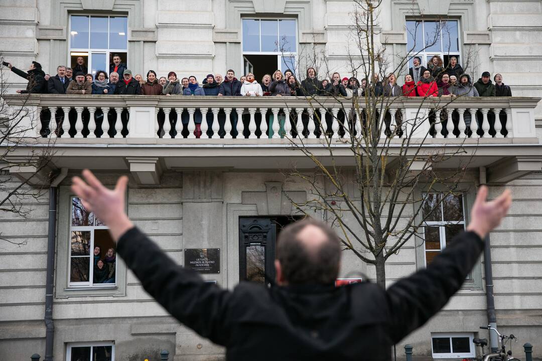 LMTA surengė protesto akciją „Šauksmas“