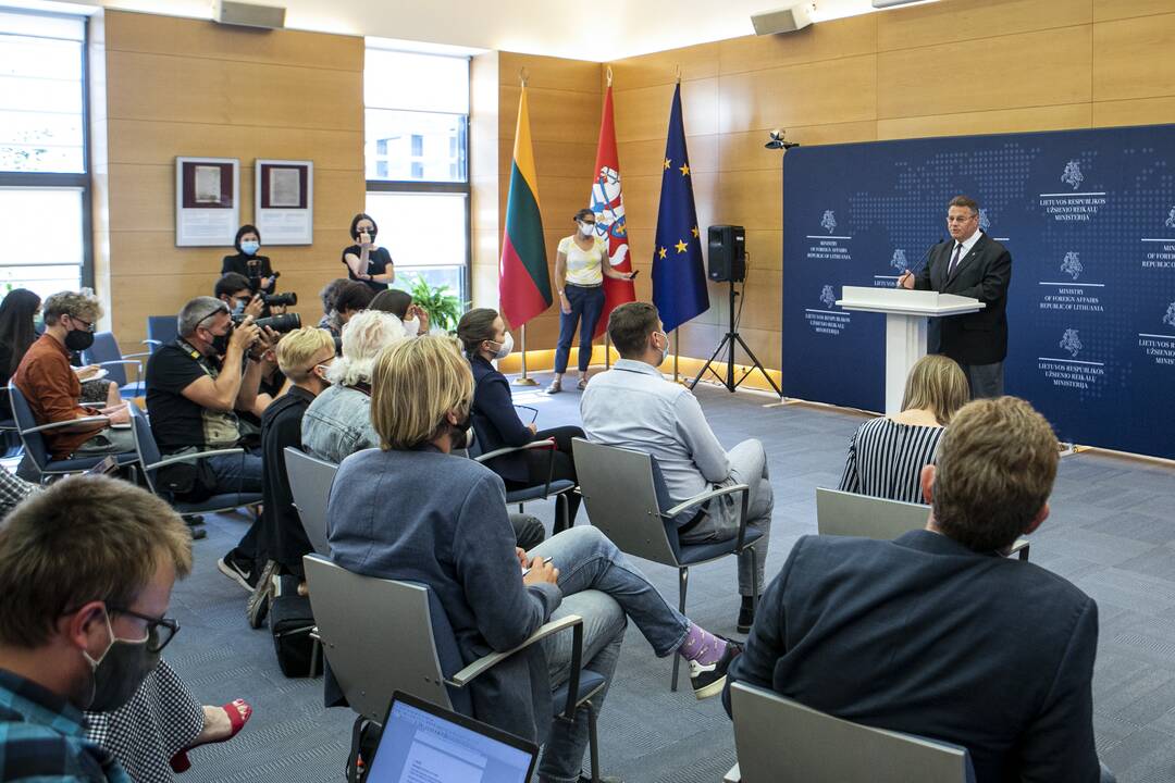 L. Linkevičiaus spaudos konferencija