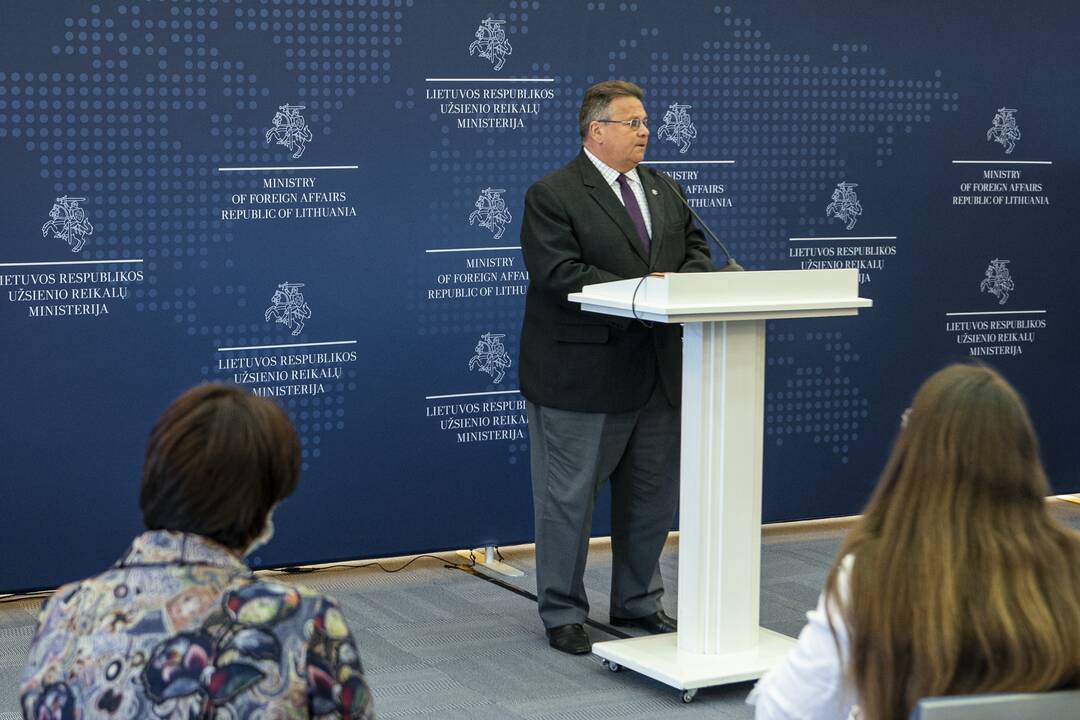 L. Linkevičiaus spaudos konferencija