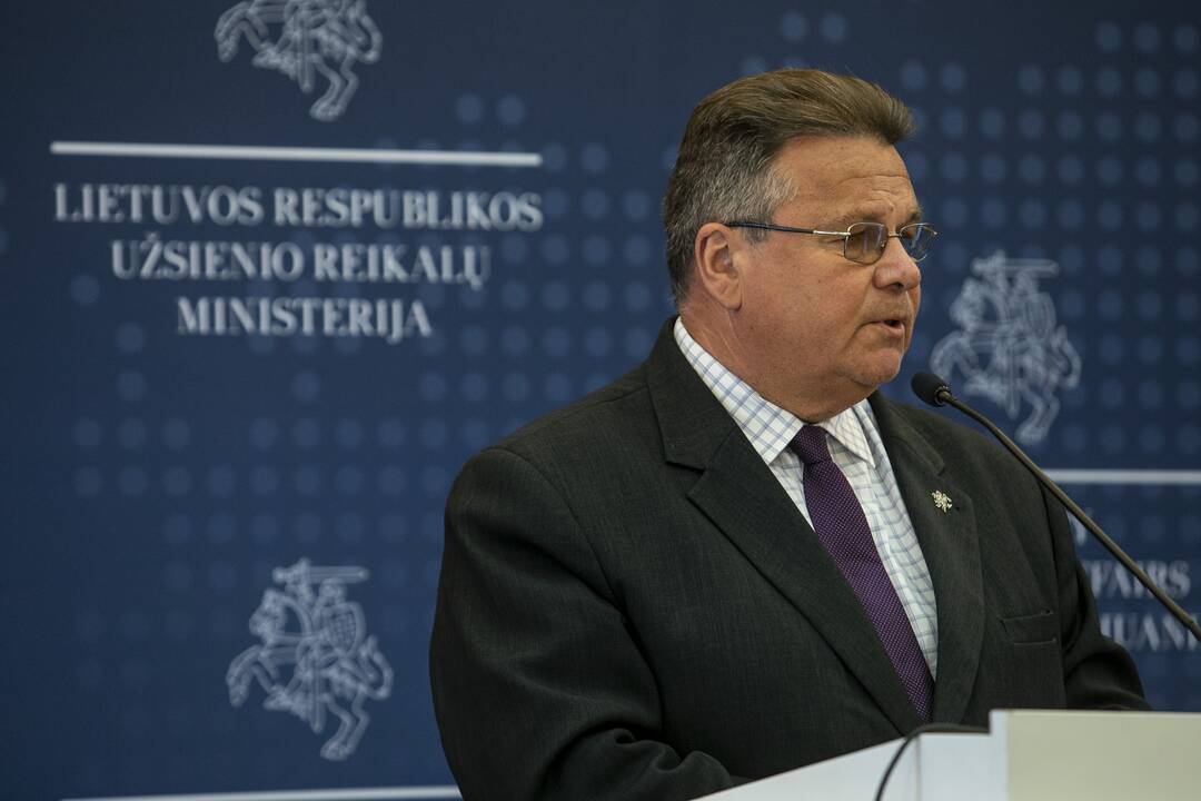 L. Linkevičiaus spaudos konferencija