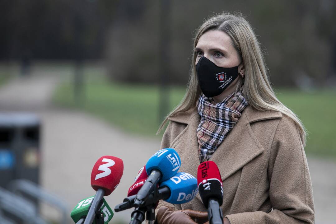 Spaudos konferencija dėl policijos darbo