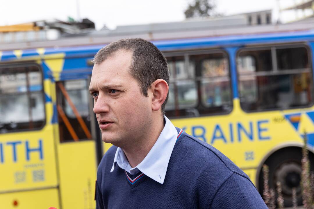 „UNITED24“ pažymėtų troleibusų pristatymas