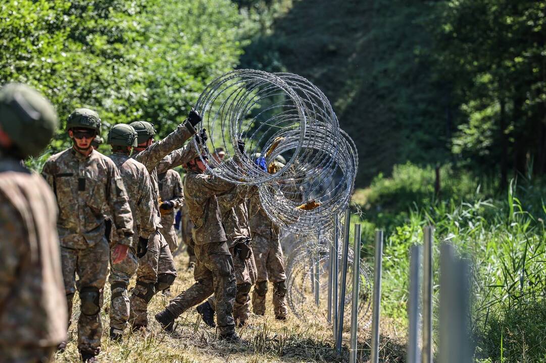 Atnaujinamas aštrios vielos pasienyje su Baltarusija tiesimas