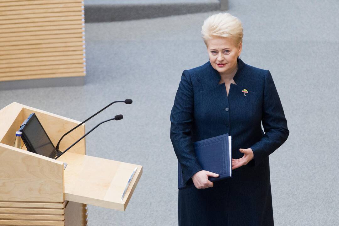 Paaiškėjo, kada D. Grybauskaitė skaitys paskutinį metinį pranešimą