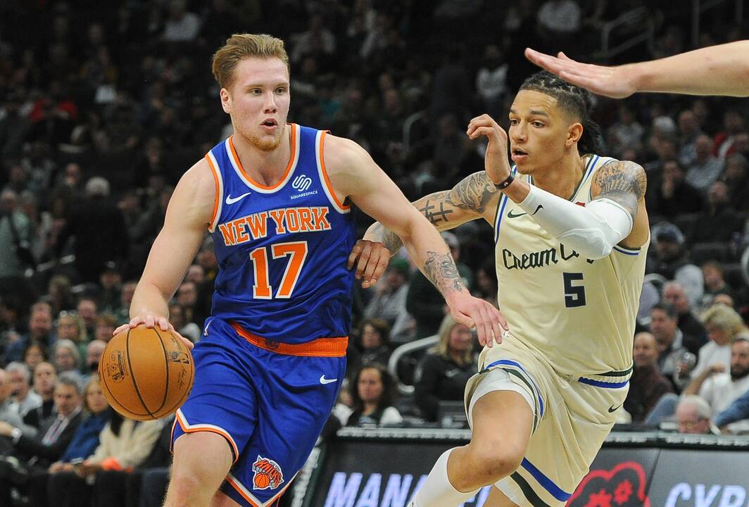 Sulaukė šanso: „Knicks“ triuškinant varžovus į aikštę mestas I. Brazdeikis