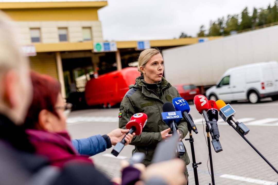 Spaudos konferencija dėl įsigaliojusių ribojimų rusams