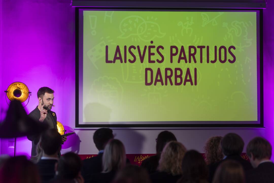 Laisvės partijos spaudos konferencija