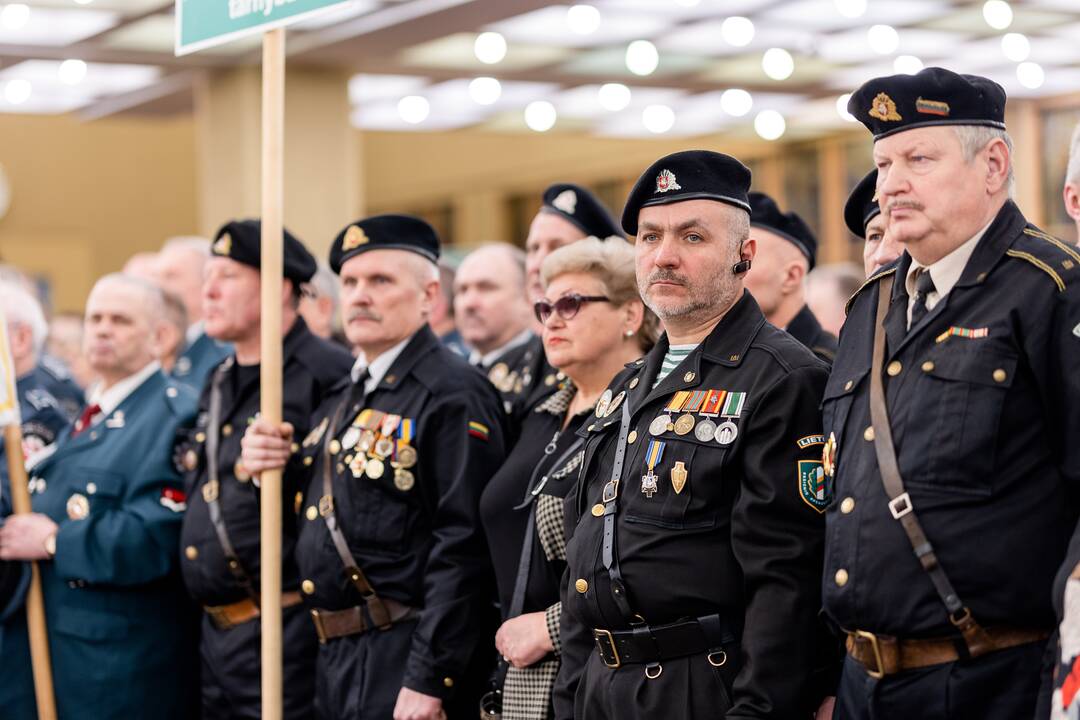 Iškilminga Laisvės gynėjų rikiuotė Seime