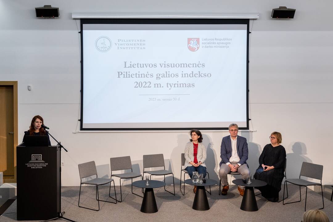 Visuomenės pilietinės galios indekso tyrimo pristatymas