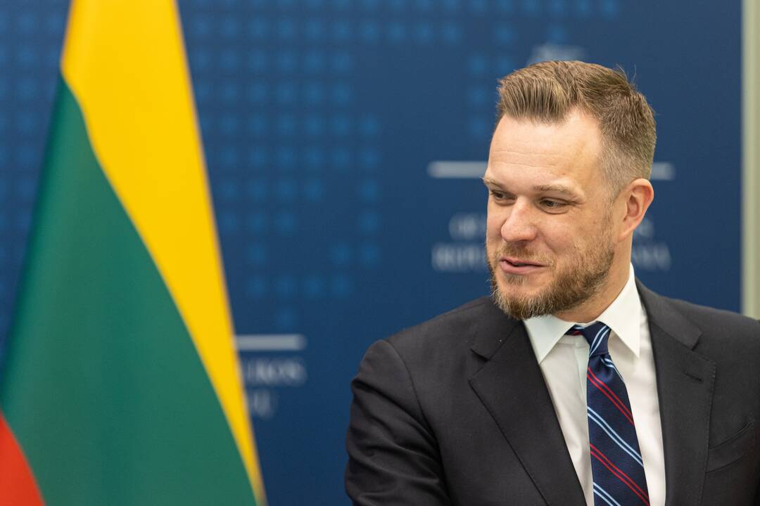 G. Landsbergio ir Prancūzijos ministrės spaudos konferencija
