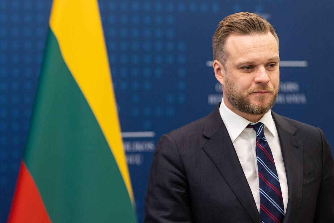 G. Landsbergio ir Prancūzijos ministrės spaudos konferencija