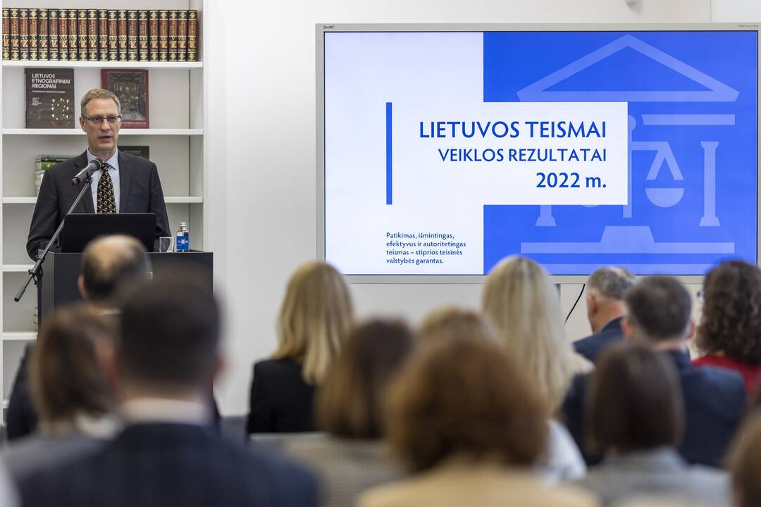 Teismų 2022 metų veiklos pristatymo renginys