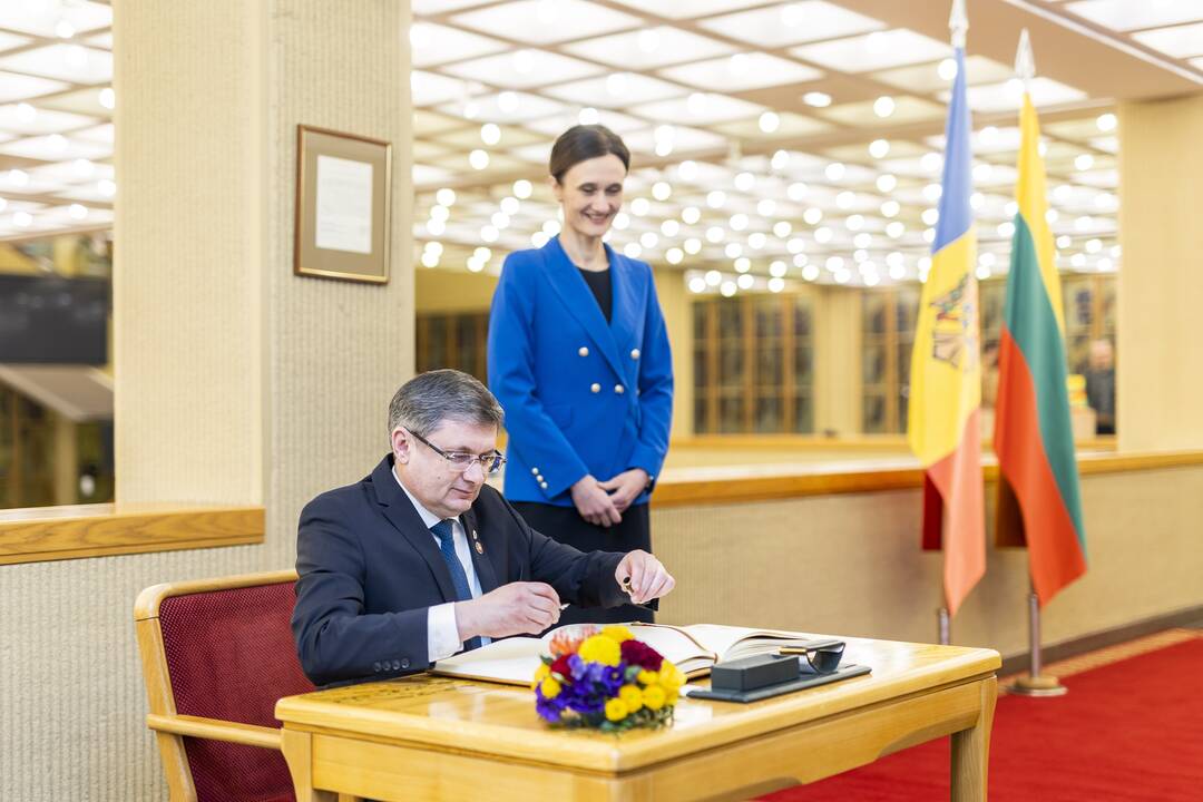 Moldovos parlamento vadovo vizitas Lietuvoje