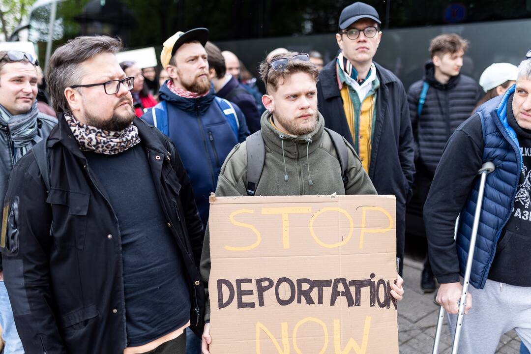 Protestas prieš migrantų apgręžimą