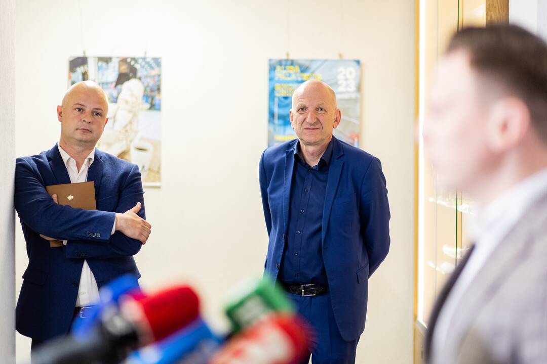 Spaudos konferencija dėl medžių kirtimo