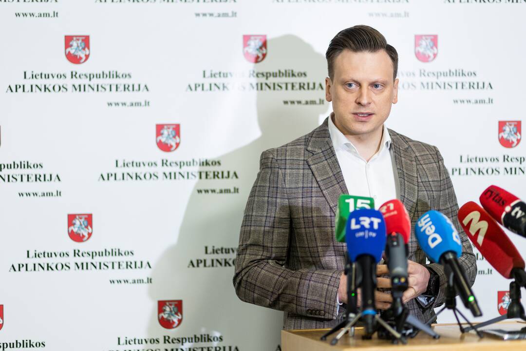 Spaudos konferencija dėl medžių kirtimo