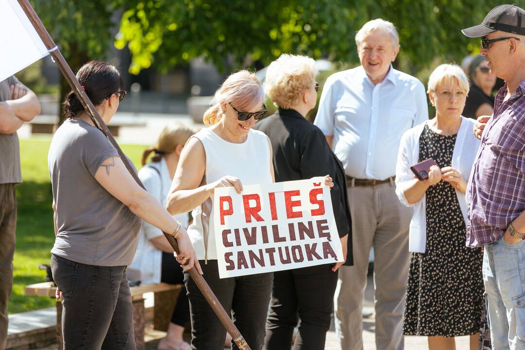 Protestas prieš tos pačios lyties asmenų sąjungų įteisinimą