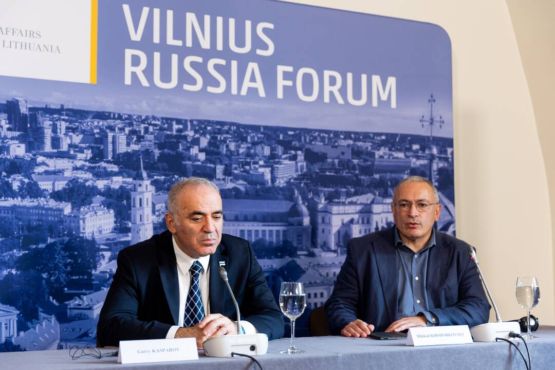 Vilniaus Rusijos forumo spaudos konferencija